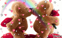 Gif animé amour peluche